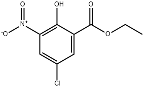 Benzoic acid, 5-chloro-2-hydroxy-3-nitro-, ethyl ester Structure