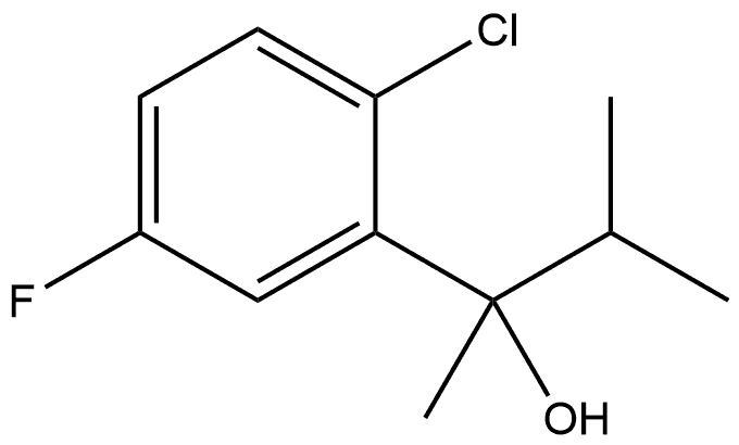 2-Chloro-5-fluoro-α-methyl-α-(1-methylethyl)benzenemethanol Structure