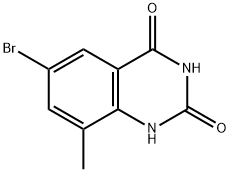 2,4(1H,3H)-Quinazolinedione, 6-bromo-8-methyl- Structure