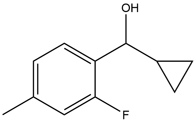 α-Cyclopropyl-2-fluoro-4-methylbenzenemethanol Structure