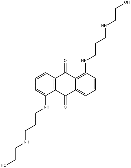 9,10-Anthracenedione, 1,5-bis[[3-[(2-hydroxyethyl)amino]propyl]amino]- Structure