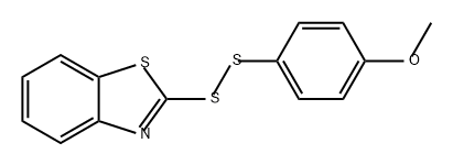 Benzothiazole, 2-[(4-methoxyphenyl)dithio]- Structure