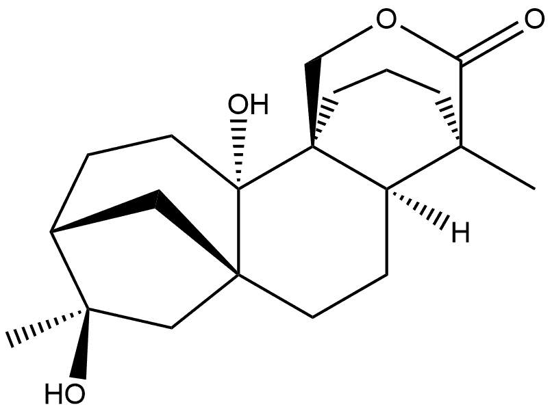 Kauran-18-oic acid, 9,16,20-trihydroxy-, 18,20-lactone, (4α)- 구조식 이미지