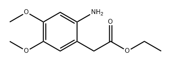 Benzeneacetic acid, 2-amino-4,5-dimethoxy-, ethyl ester Structure