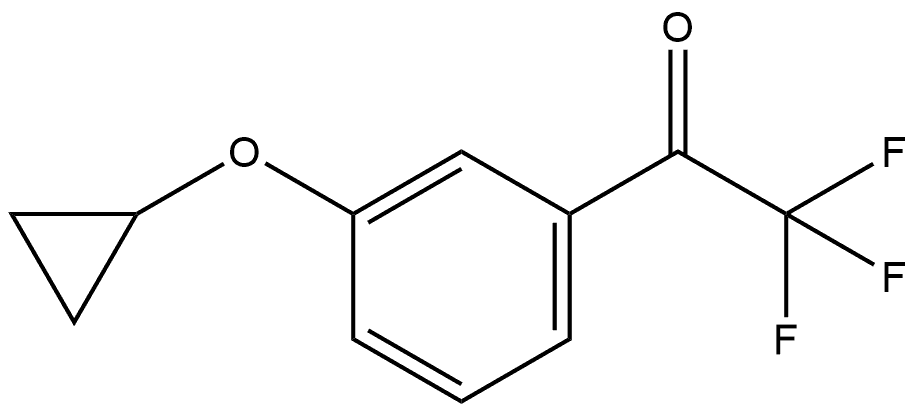 1-(3-Cyclopropoxyphenyl)-2,2,2-trifluoroethanone Structure