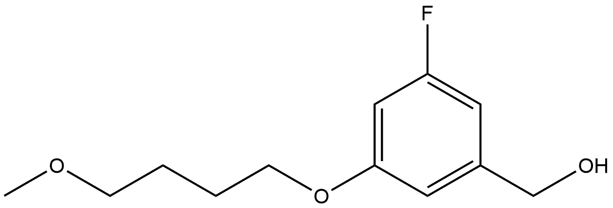 3-Fluoro-5-(4-methoxybutoxy)benzenemethanol Structure