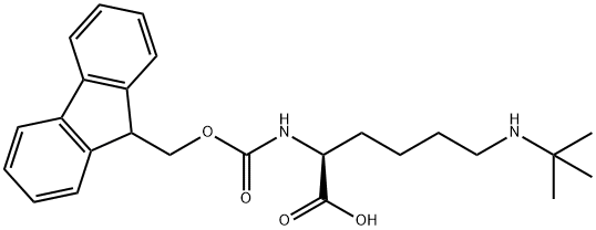 Nα-Fmoc-Nε-tetr-butyl-L-lysine 구조식 이미지