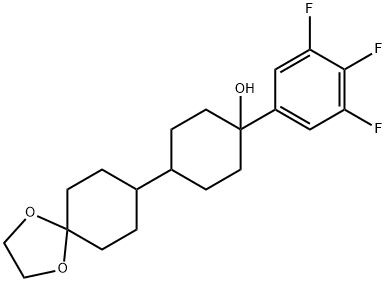 4-(1,4-Dioxaspiro[4.5]decan-8-yl)-1-(3,4,5-trifluorophenyl)cyclohexanol Structure