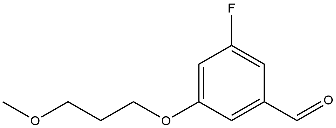 3-Fluoro-5-(3-methoxypropoxy)benzaldehyde Structure