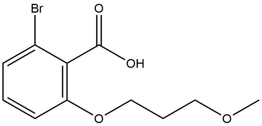 2-Bromo-6-(3-methoxypropoxy)benzoic acid Structure