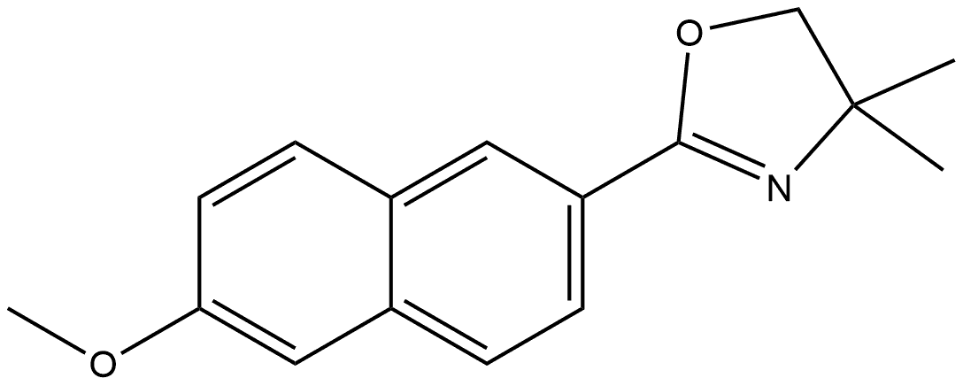 4,5-Dihydro-2-(6-methoxy-2-naphthalenyl)-4,4-dimethyloxazole Structure