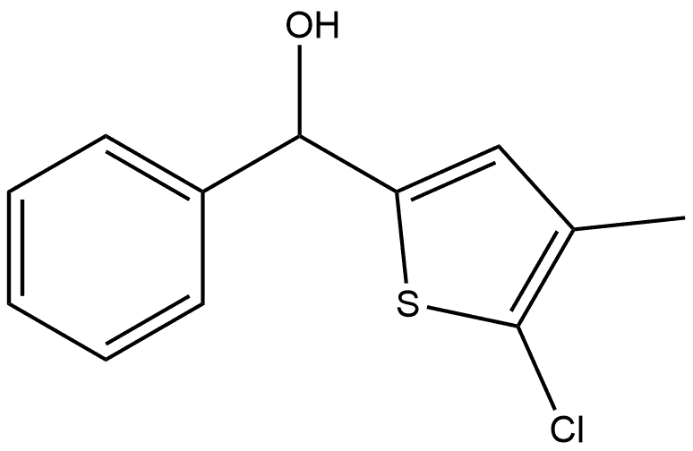 (5-chloro-4-methylthiophen-2-yl)(phenyl)methanol Structure