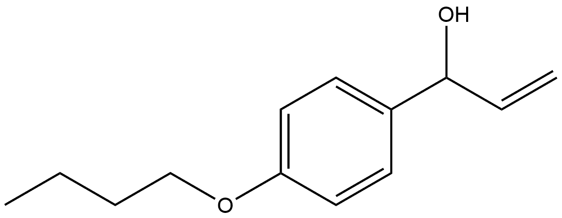 4-Butoxy-α-ethenylbenzenemethanol Structure