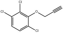 Benzene, 1,2,4-trichloro-3-(2-propyn-1-yloxy)- 구조식 이미지