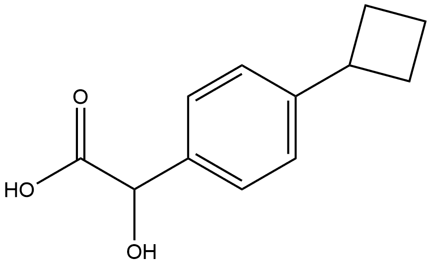 4-Cyclobutyl-α-hydroxybenzeneacetic acid Structure