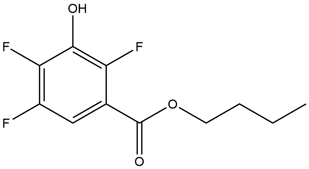 Butyl 2,4,5-trifluoro-3-hydroxybenzoate Structure