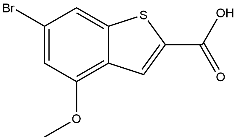 6-Bromo-4-methoxybenzothiophene-2-carboxylic Acid Structure