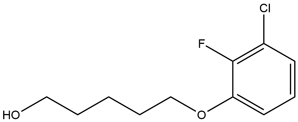 5-(3-Chloro-2-fluorophenoxy)-1-pentanol Structure