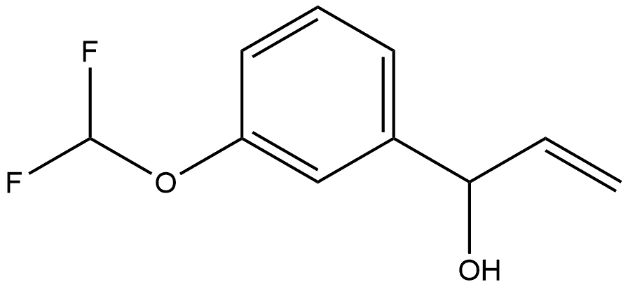 3-(Difluoromethoxy)-α-ethenylbenzenemethanol Structure
