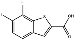 Benzo[b]thiophene-2-carboxylic acid, 6,7-difluoro- Structure