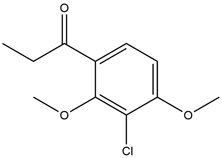 1-(3-Chloro-2,4-dimethoxyphenyl)-1-propanone Structure