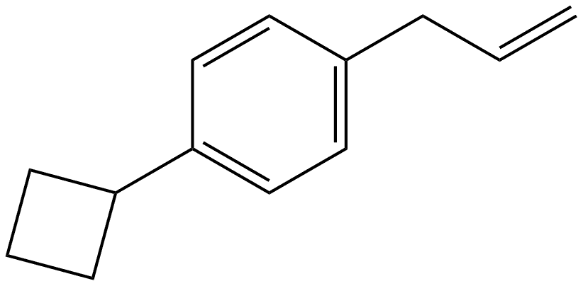 1-Cyclobutyl-4-(2-propen-1-yl)benzene Structure