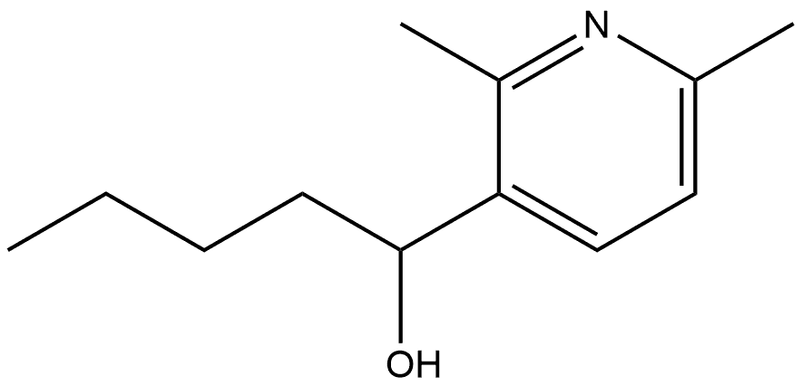 α-Butyl-2,6-dimethyl-3-pyridinemethanol Structure