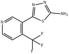 5-[4-(Trifluoromethyl)-3-pyridinyl]-1,3,4-thiadiazol-2-amine Structure