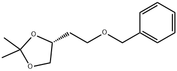 1,3-Dioxolane, 2,2-dimethyl-4-[2-(phenylmethoxy)ethyl]-, (4R)- Structure