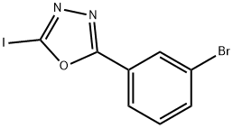 2-(3-bromophenyl)-5-iodo-1,3,4-oxadiazole Structure