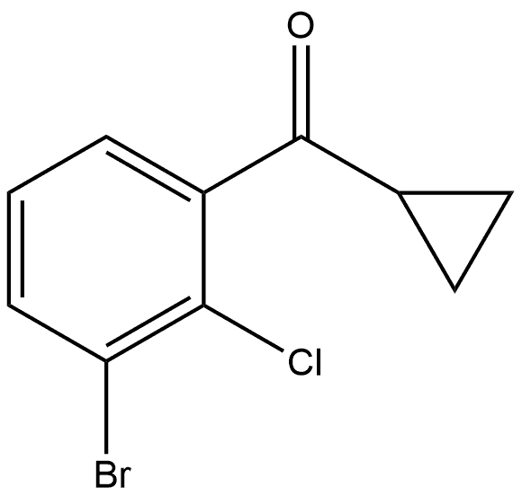 (3-Bromo-2-chlorophenyl)cyclopropylmethanone Structure