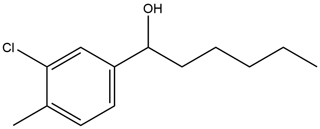 3-Chloro-4-methyl-α-pentylbenzenemethanol Structure