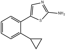 5-(2-Cyclopropylphenyl)thiazol-2-amine Structure