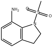 1H-Indol-7-amine, 2,3-dihydro-1-(methylsulfonyl)- Structure