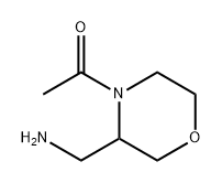 Ethanone, 1-[3-(aminomethyl)-4-morpholinyl]- Structure