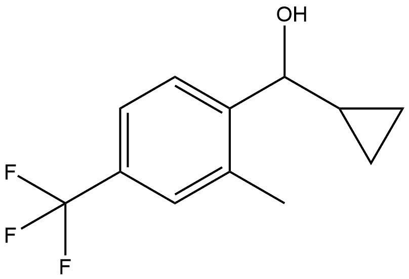 α-Cyclopropyl-2-methyl-4-(trifluoromethyl)benzenemethanol Structure