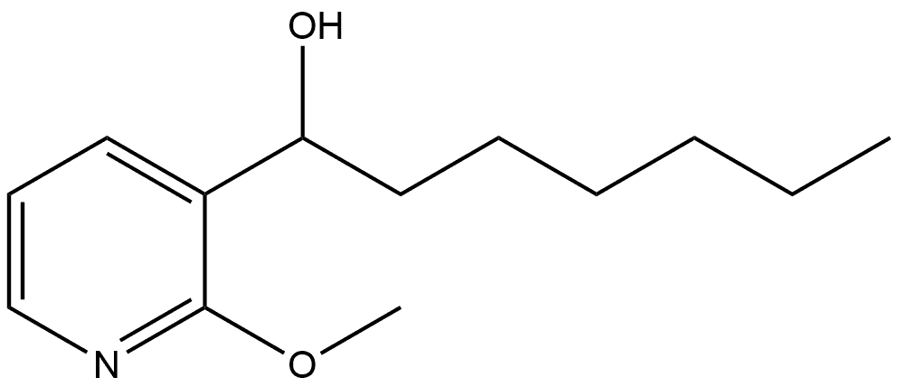 α-Hexyl-2-methoxy-3-pyridinemethanol Structure