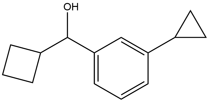 α-Cyclobutyl-3-cyclopropylbenzenemethanol Structure