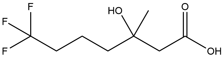 7,7,7-trifluoro-3-hydroxy-3-methylheptanoic acid 구조식 이미지