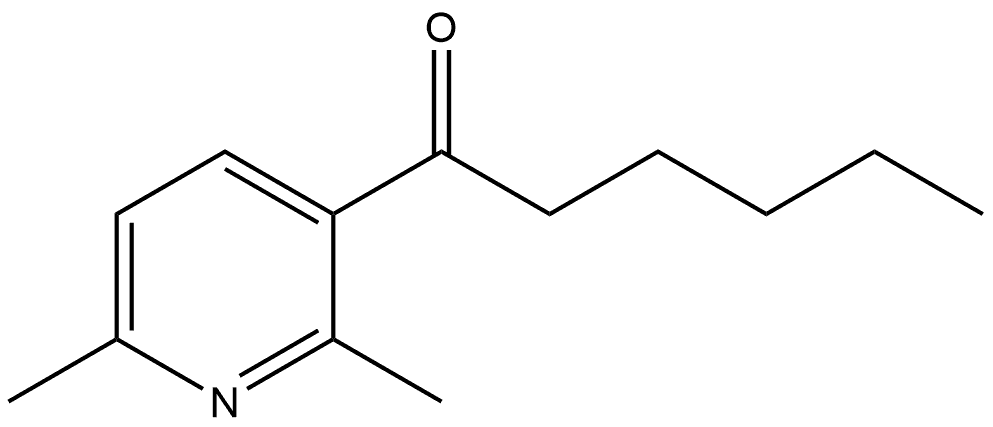 1-(2,6-Dimethyl-3-pyridinyl)-1-hexanone Structure