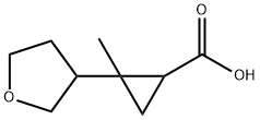 2-methyl-2-(oxolan-3-yl)cyclopropane-1-carboxyli
c acid Structure