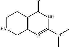 Pyrido[3,4-d]pyrimidin-4(3H)-one, 2-(dimethylamino)-5,6,7,8-tetrahydro- Structure