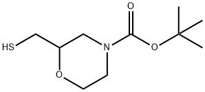 1,?1-?Dimethylethyl 2-?(mercaptomethyl)?-?4-?morpholinecarboxylat?e Structure