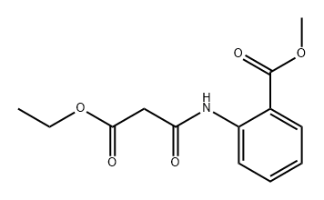 Benzoic acid, 2-[(3-ethoxy-1,3-dioxopropyl)amino]-, methyl ester Structure