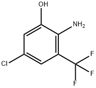 Phenol, 2-amino-5-chloro-3-(trifluoromethyl)- Structure
