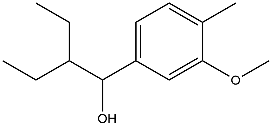 α-(1-Ethylpropyl)-3-methoxy-4-methylbenzenemethanol Structure