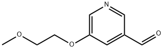 3-Pyridinecarboxaldehyde, 5-(2-methoxyethoxy)- 구조식 이미지