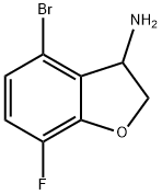 4-Bromo-7-fluoro-2,3-dihydrobenzofuran-3-amine Structure