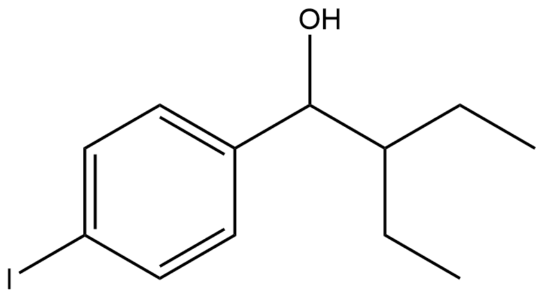 α-(1-Ethylpropyl)-4-iodobenzenemethanol 구조식 이미지