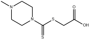 2-((4-Methylpiperazine-1-carbonothioyl)thio)acetic acid 구조식 이미지